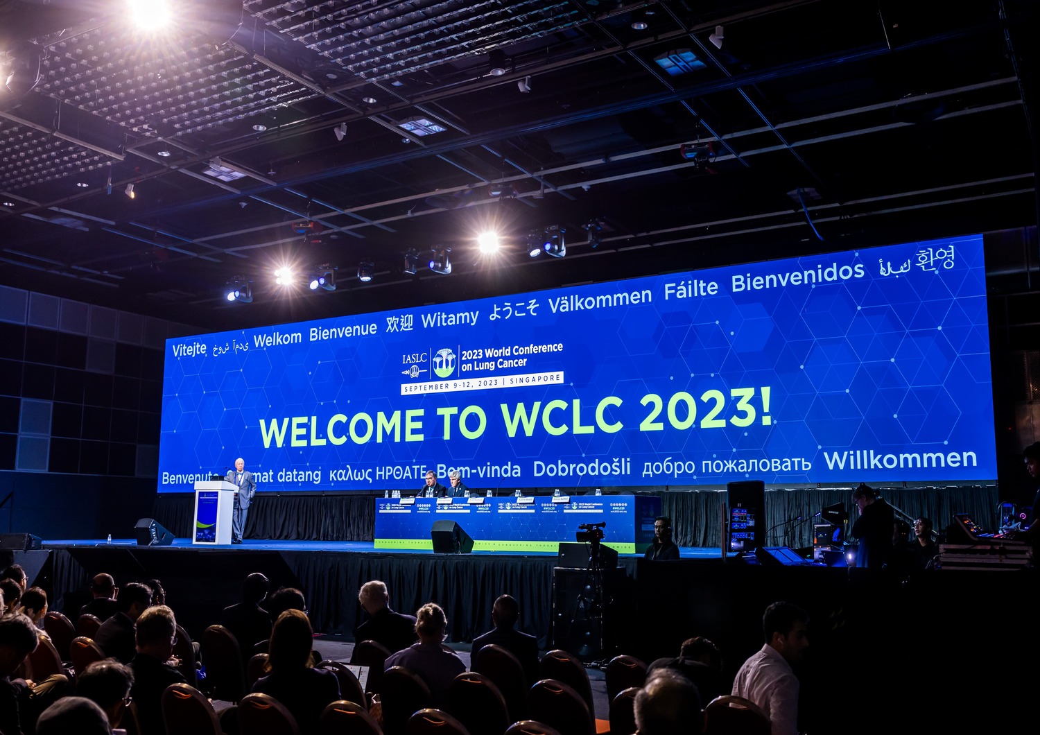 Opening session of WCLC annual congress in Singapore with the support of CTI Meeting Technology.